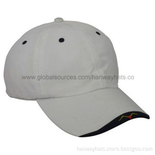 6-panel Fashion Nylon Baseball Cap with Embroidery and Edge BindingNew